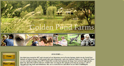 Desktop Screenshot of goldenpondfarms.net
