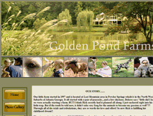 Tablet Screenshot of goldenpondfarms.net